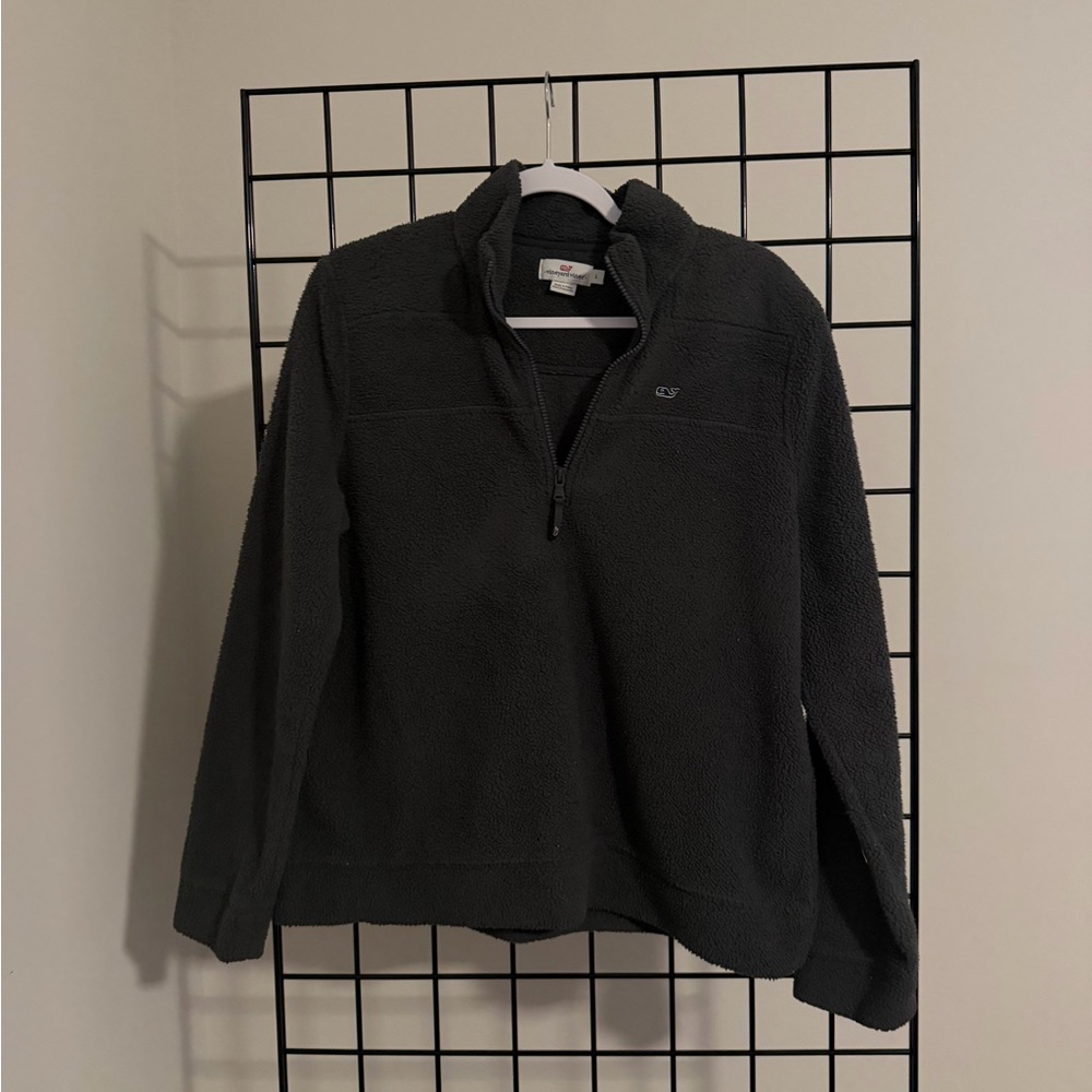 Vineyard Vines Charcoal Fleece Jacket